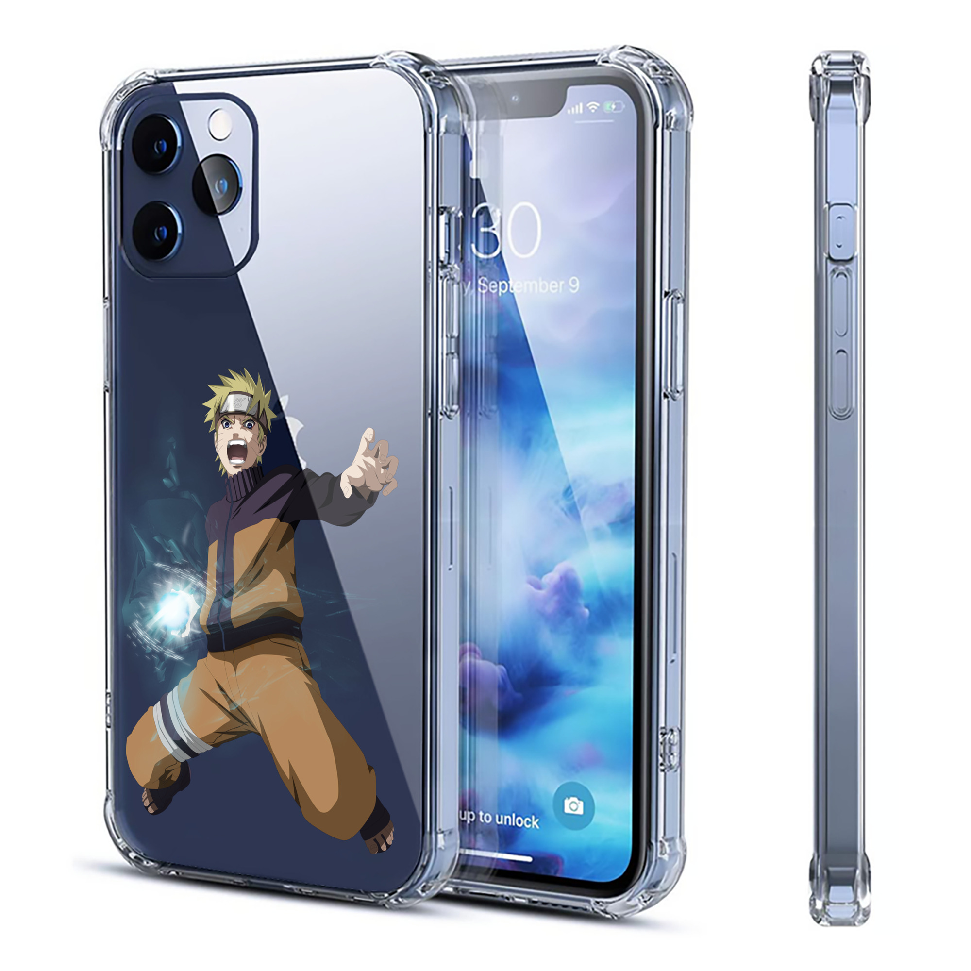 （画像用） NARUTO -ナルト- うずまき ナルト Uzumaki Naruto 【iPhone 12シリーズ対応】透明スマホケース（クリアソフトケース）